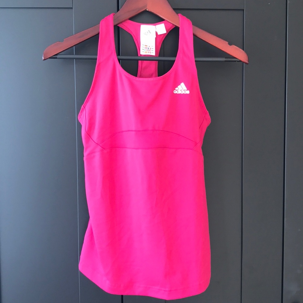 Women’s small pink adidas workout tank